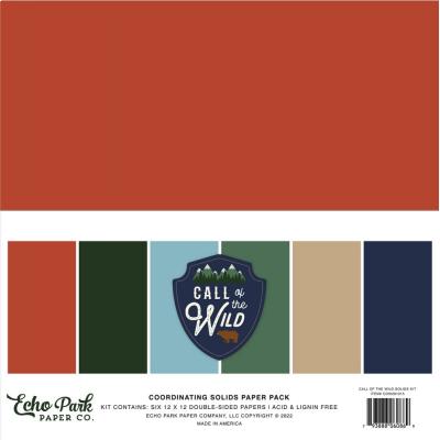 Echo Park Call Of The Wild Cardstock - Solids Kit